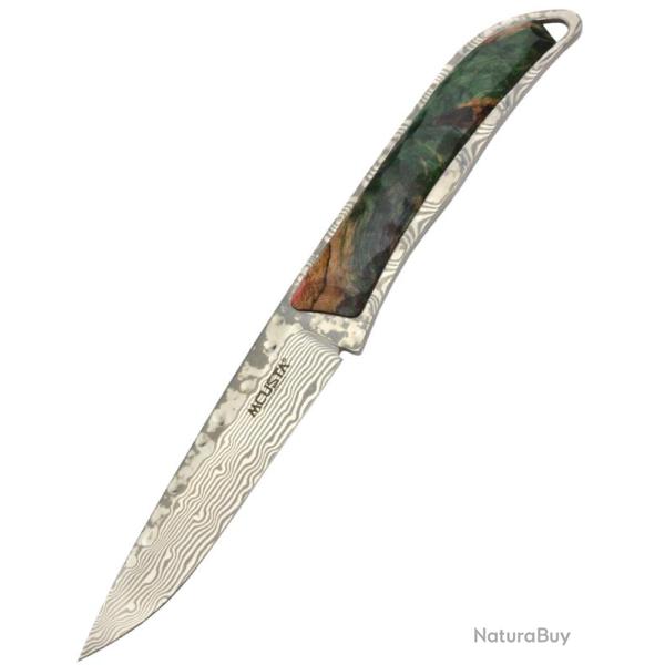 MCUSTA - MC006CO-1 - Couteau fixe lame Damas