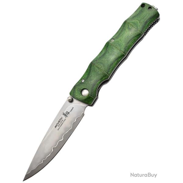 MCUSTA - MC203G - Lame acier SPG2 Manche Pakka Wood