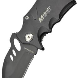 MTECH - MT365BK - Couteau de poche Noir en acier 440