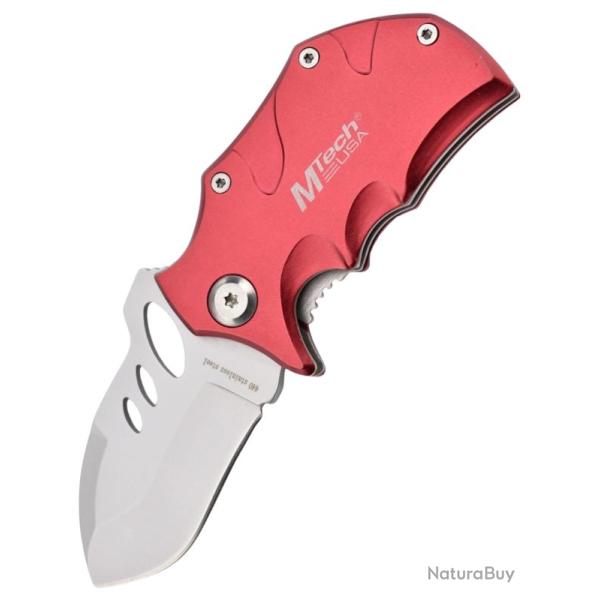 MTECH - MT365RD - Couteau de poche Rouge en acier 440