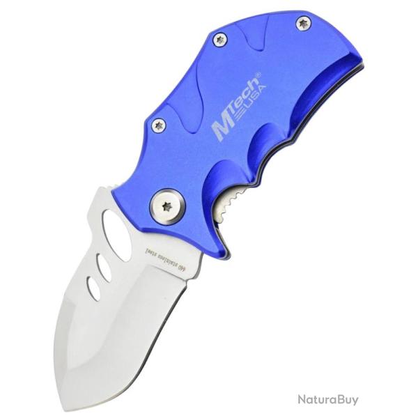 MTECH - MT365BL - Couteau de poche Bleu en acier 440
