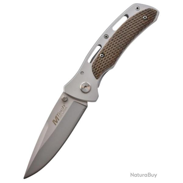 MTECH - MT355 - Lame acier 440 et manche acier et G10