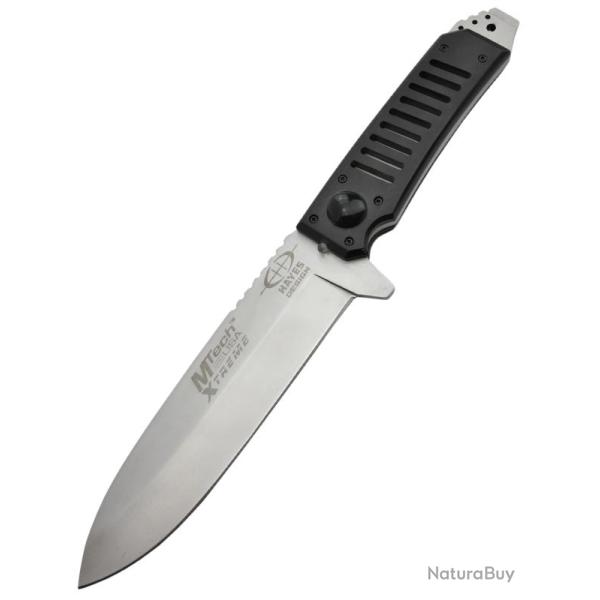 MTECH - WH-702 - Couteau fixe avec LED rouge lame acier 440C