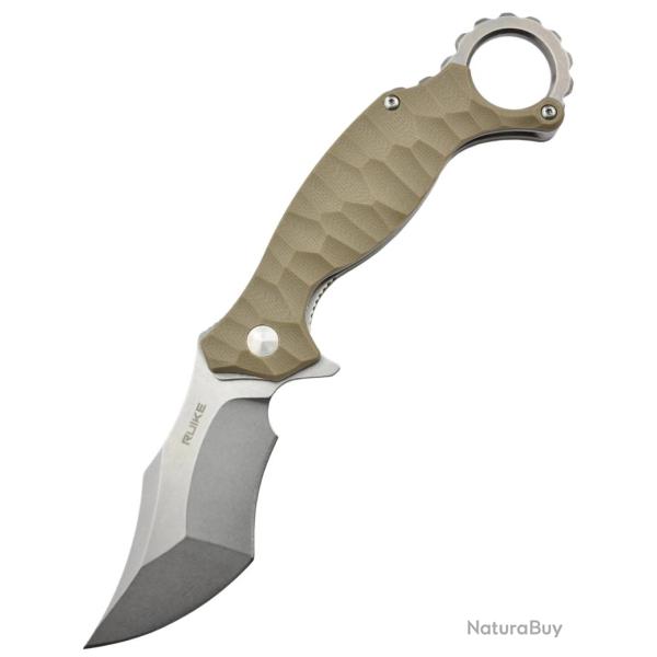 RUIKE - P881W - Karambit lame acier 14C28N manche G10