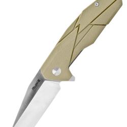 RUIKE - P138W - Couteau pliant Lame Tanto - Couleur D&eacute;sert