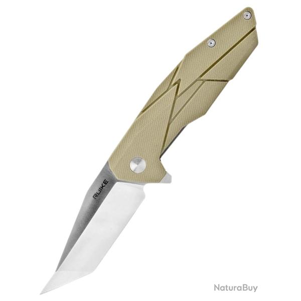 RUIKE - P138W - Couteau pliant Lame Tanto - Couleur D�sert