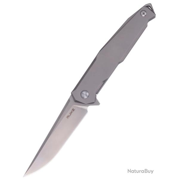 RUIKE - M108TZ - Couteau pliant lame acier 154CM manche titane TC4