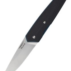 RUIKE - P848B - Noir - Couteau de poche lame acier 14C28N manche G10