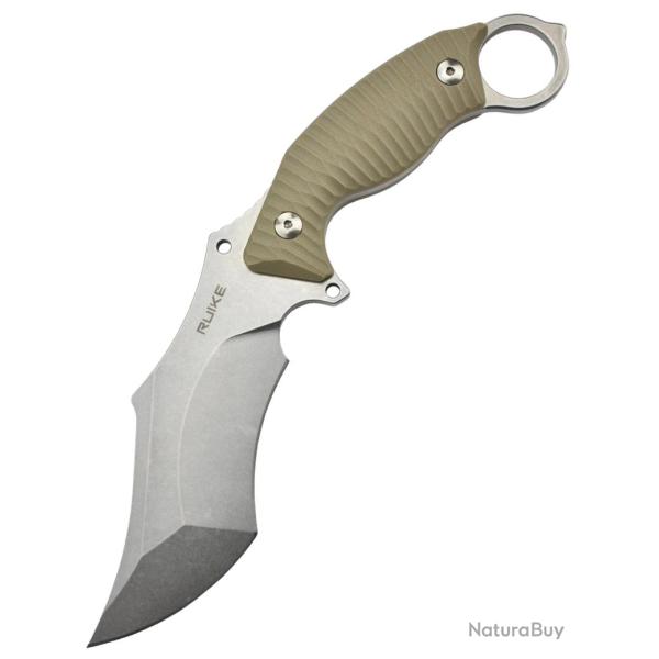 RUIKE - F181W - Couteau Karambit acier 14C28N manche G10