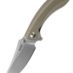 RUIKE - P155W - Sable du d&eacute;sert - Couteau de poche lame acier 14C28N manche G10