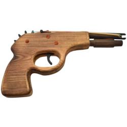 RUBBER BAND SHOOTER - 3704-RW2 - Pistolet &agrave; &eacute;lastiques en bois