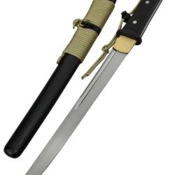 HANWEI - SH2483A - Katana Tactical Tanto Couteau de Combat Samoura&iuml; Modernis&eacute;