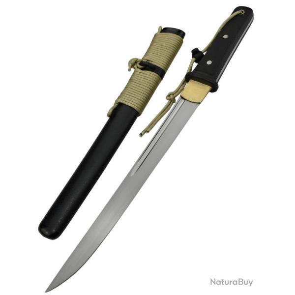 HANWEI - SH2483A - Katana Tactical Tanto Couteau de Combat Samoura� Modernis�