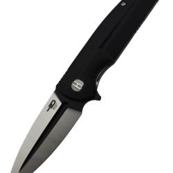 BESTECH KNIVES - Fin BG34A-2 - Couteau pliant Lame Spearpoint en Acier 12C28N, Manche G10