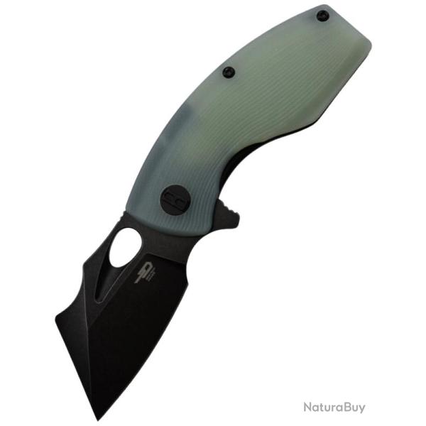 BESTECH KNIVES - Lizard BG39E - Couteau pliant Lame D2, Manche G10 Transparent