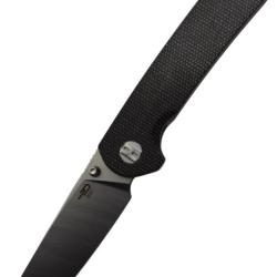 BESTECH KNIVES - Sledgehammer BG31C - Couteau pliant Lame Tanto D2, Manche Micarta, Clip Discret