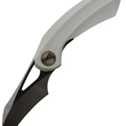 BESTECH KNIVES - Bihai BG53E - Couteau pliant Lame Hawkbill, Acier Sandvik 14C28N, Manche G10