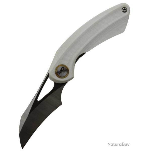 BESTECH KNIVES - Bihai BG53E - Couteau pliant Lame Hawkbill, Acier Sandvik 14C28N, Manche G10
