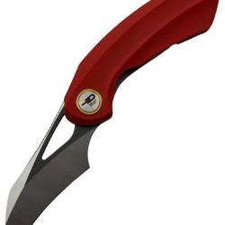 BESTECH KNIVES - Bihai BG53C-2 - Couteau pliant Lame Hawkbill, Acier Sandvik 14C28N, Manche G10