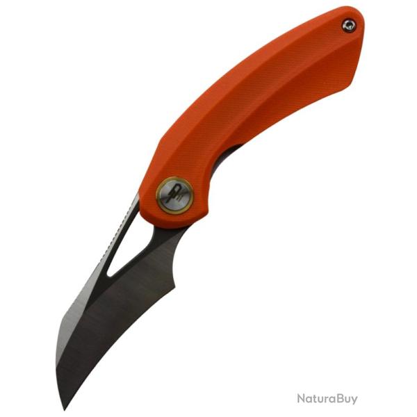 BESTECH KNIVES - Bihai BG53B-2 - Couteau pliant Lame Hawkbill, Acier Sandvik 14C28N, Manche G10
