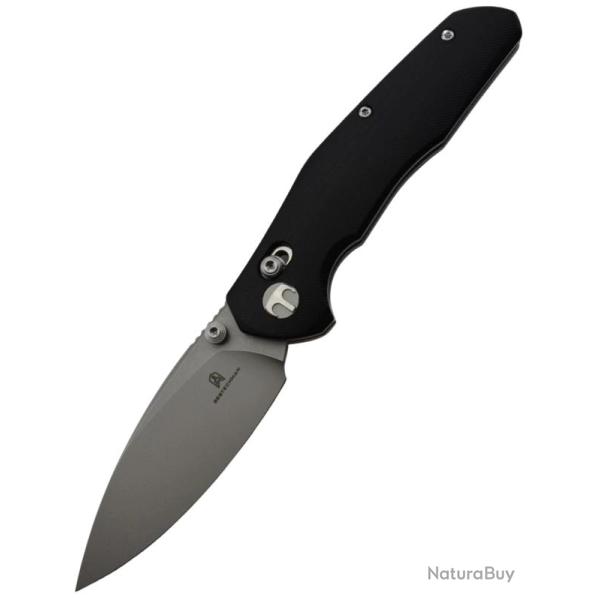 BESTECHMAN - Ronan BMK02D - Couteau pliant Acier 14C28N, Verrouillage Axislock, Manche G10
