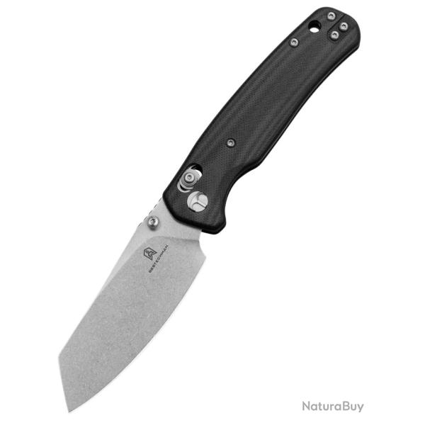 Bestechman Cicada's Wing BMK06I - Couteau pliant 10Cr15MoV finition stonewash manche G10 noir