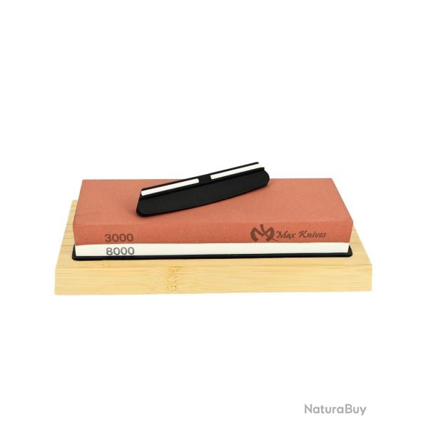MAXKNIVES - MK1706 - Pierre d'aff�tage sur support + guide d'aff�tage