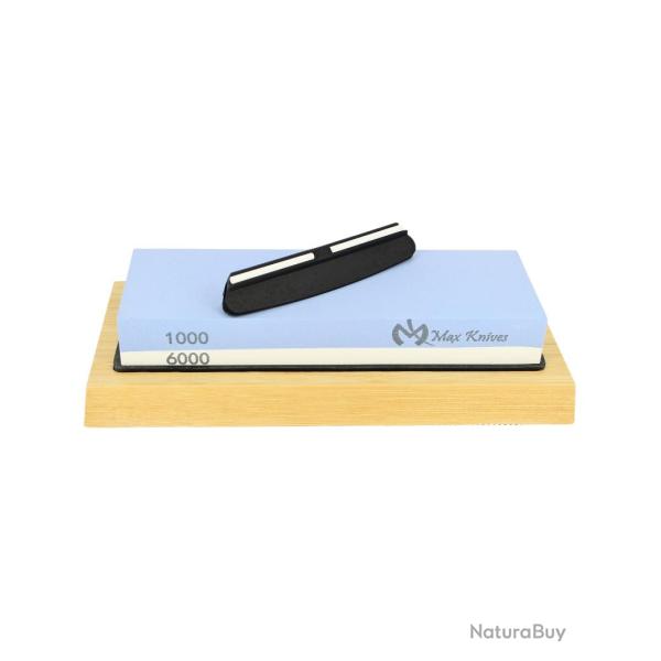 MAXKNIVES - MK1707 - Pierre d'aff�tage sur support + guide d'aff�tage