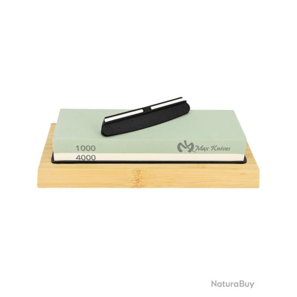 MAXKNIVES - MK1708 - Pierre d'aff�tage sur support + guide d'aff�tage