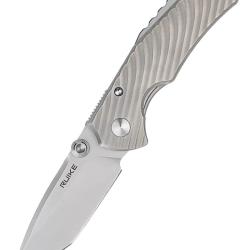 RUIKE - M671TZ - Couteau lame acier 154CM manche titane TC4
