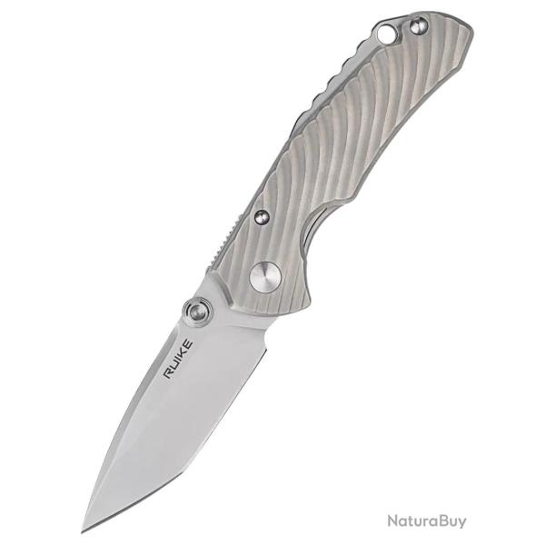 RUIKE - M671TZ - Couteau lame acier 154CM manche titane TC4