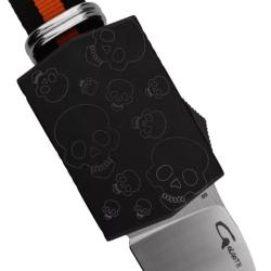 GOLGOTH - G15 Skull - Couteau de poche OTF compact acier D2 aluminium anodis&eacute;