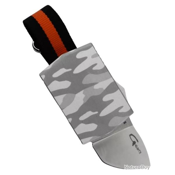 GOLGOTH - G15-CAS - Couteau de poche OTF compact acier D2 aluminium anodis� camouflage