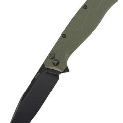 Couteau pliant EDC SRM 221X-GP - Bowie 14C28N noir & manche G10 vert OD