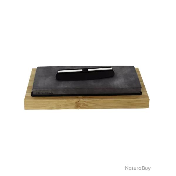 MAXKNIVES - MK1710 - Pierre d'aff�tage 4000 grains sur support + guide d'aff�tage