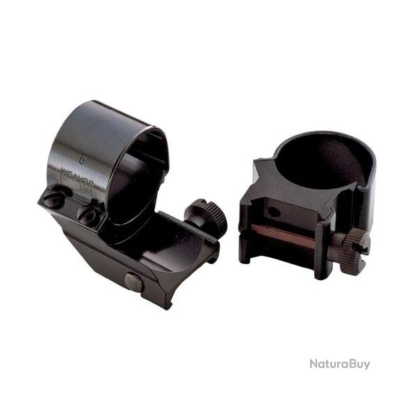 Colliers WEAVER coude haut 30mm (noir matte) 49150