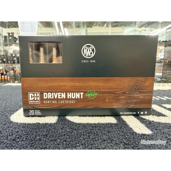 RWS Driven Hunt Green 300 win mag 165 grs (x20)