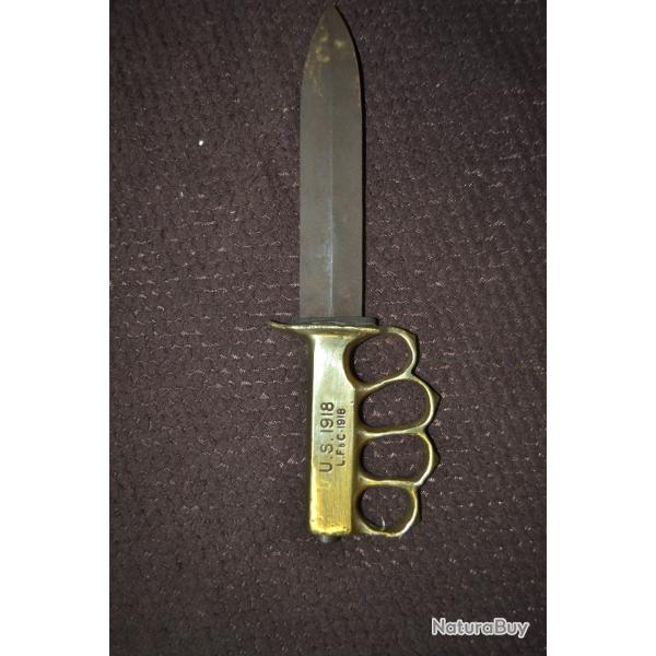 couteau de tranch�e am�ricain guerre 14-18 tranch�e argonne St Mihiel