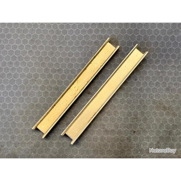 LOT DE 2 LAMES CHARGEURS POUR PISTOLET MANNLICHER 1905