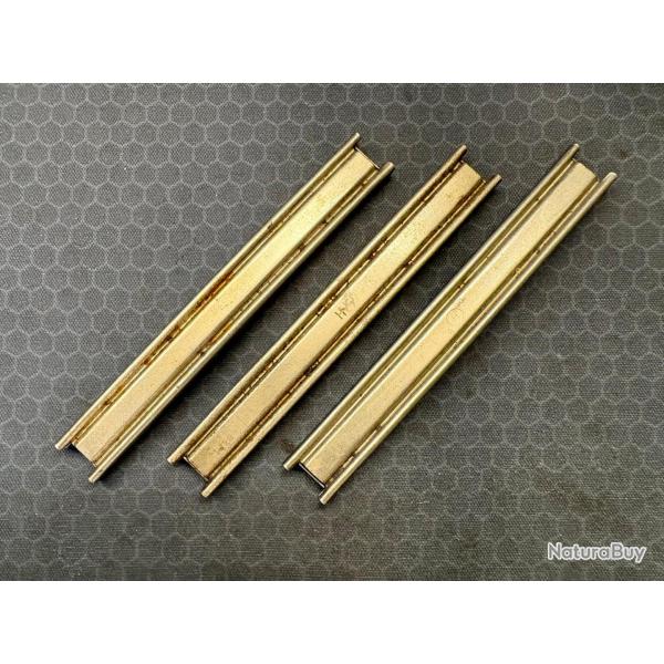 LOT DE 3 LAMES CHARGEURS POUR PISTOLET MANNLICHER 1905