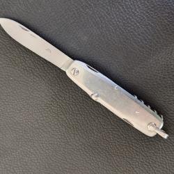 Vieux canif couteau Nogent LA tout inox 6 pi&egrave;ces