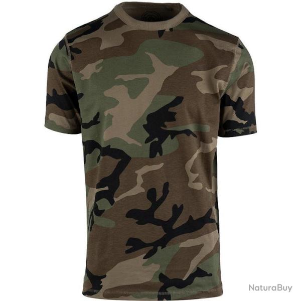 T-shirt Fostex Heavy Duty camouflage Woodland S