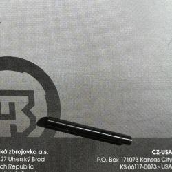 Goupille axe de d&eacute;tente CZ Shadow 2, CZ 75B, CZ 75 SP-01