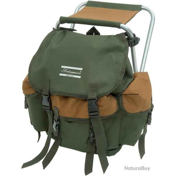Tabouret Si�ge Pliant avec Sac � Dos Hauteur 40Cm Poids Maximum 100kg P�che Chasse