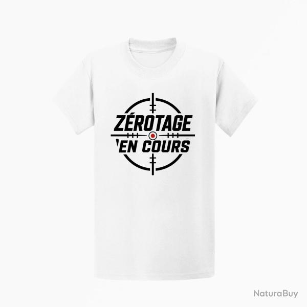 T-shirt Tir Sportif Z�rotage en cours Blanc / Orange