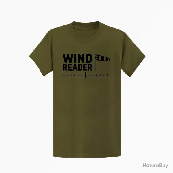 T-shirt Tir Sportif Wind Reader Manche � air Kaki / Noir