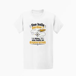 T-shirt Tir Sportif Une balle perdue Blanc / Orange