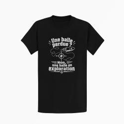 T-shirt Tir Sportif Une balle perdue Noir