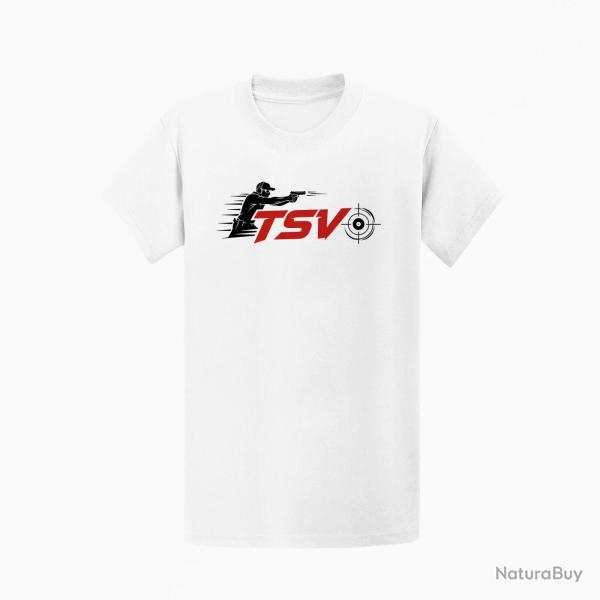 T-shirt Tir Sportif TSV Tireur en mouvement Blanc / Orange