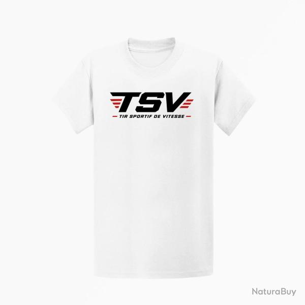 T-shirt Tir Sportif TSV Logo vitesse Blanc / Orange